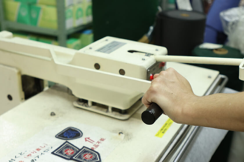 アイロン接着加工